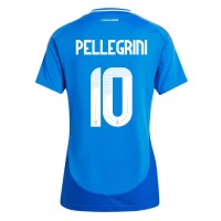 Camisa de time de futebol Itália Lorenzo Pellegrini #10 Replicas 1º Equipamento Feminina Europeu 2024 Manga Curta